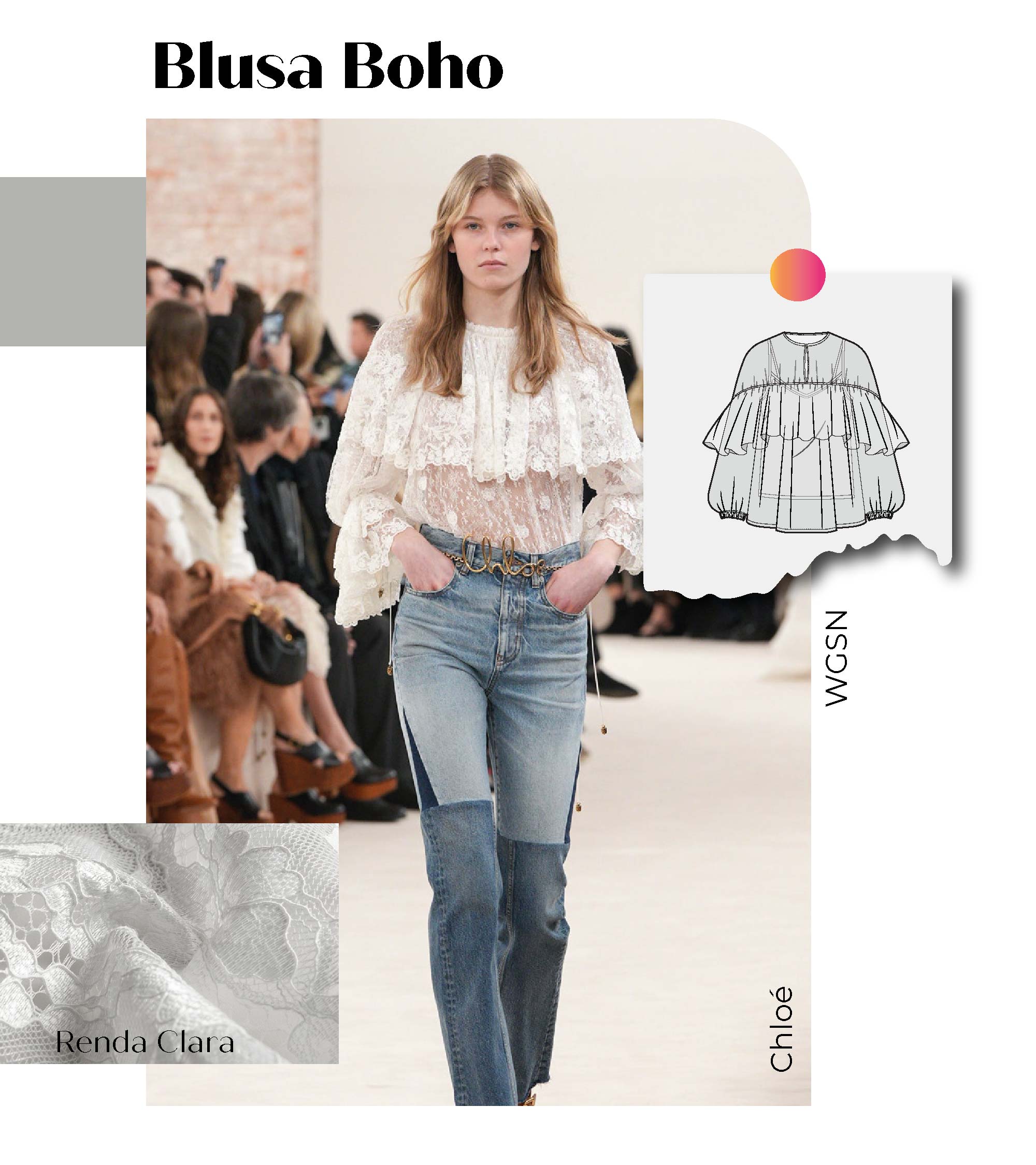 Tecidos para Modelagens da Moda do Inverno 25: Blusa Boho