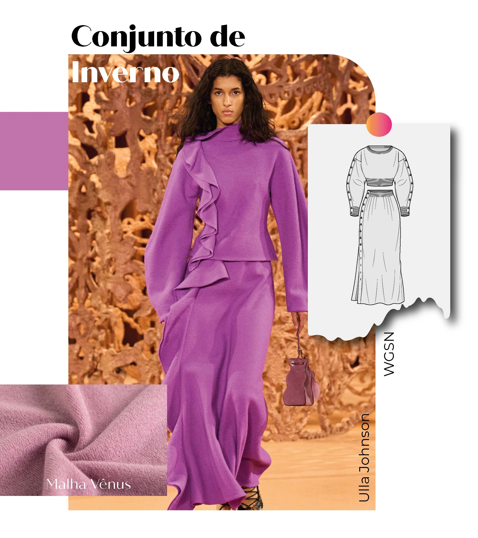 Tecidos para Modelagens da Moda do Inverno 25: Conjunto de Inverno