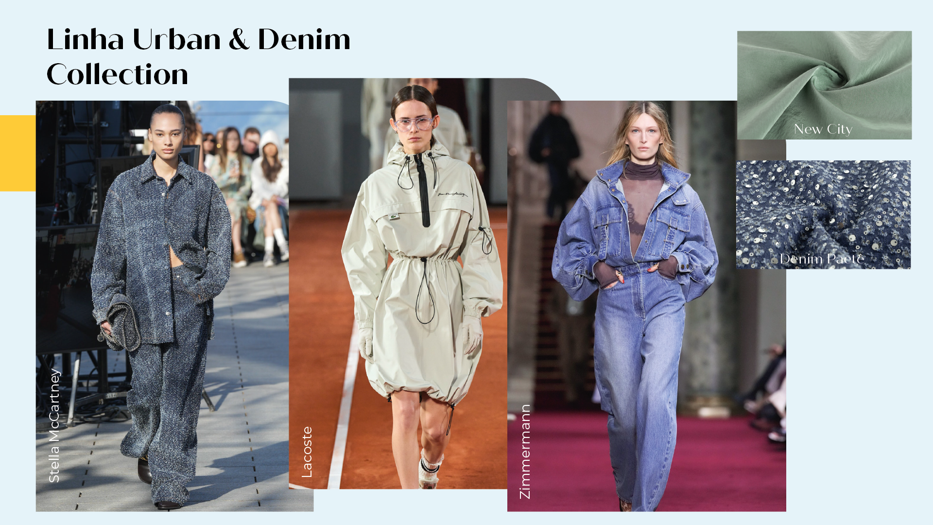 Tecidos para Moda do Inverno 25: Linha Urban e Denim Collection