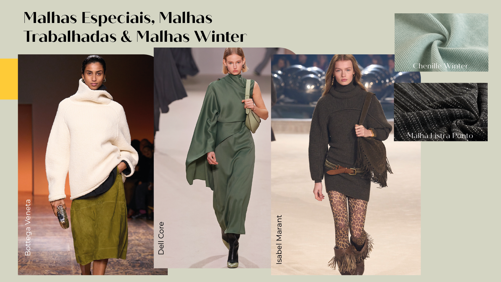 Tecidos para Moda do Inverno 25: Malhas Especiais, Malhas Trabalhadas e Malhas Winter