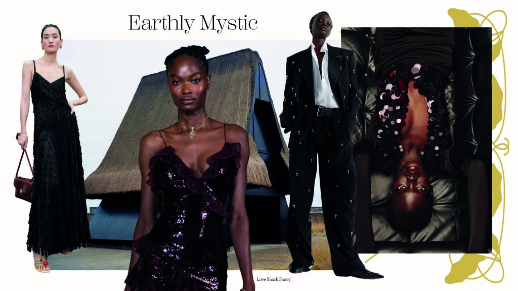 mood board da tendencia de earthly mystic